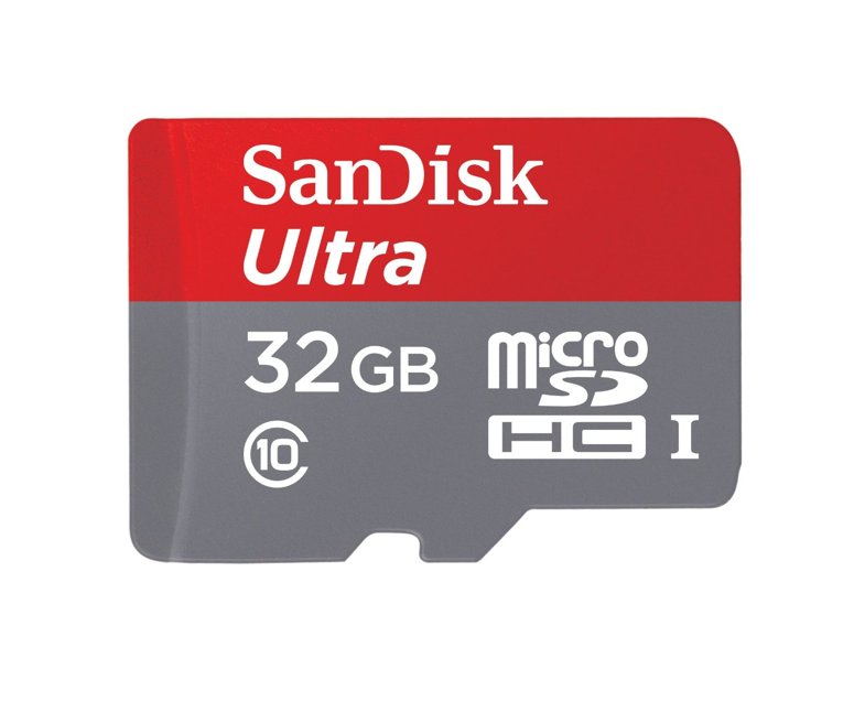 SanDisk Ultra 32GB microSDHC memory card